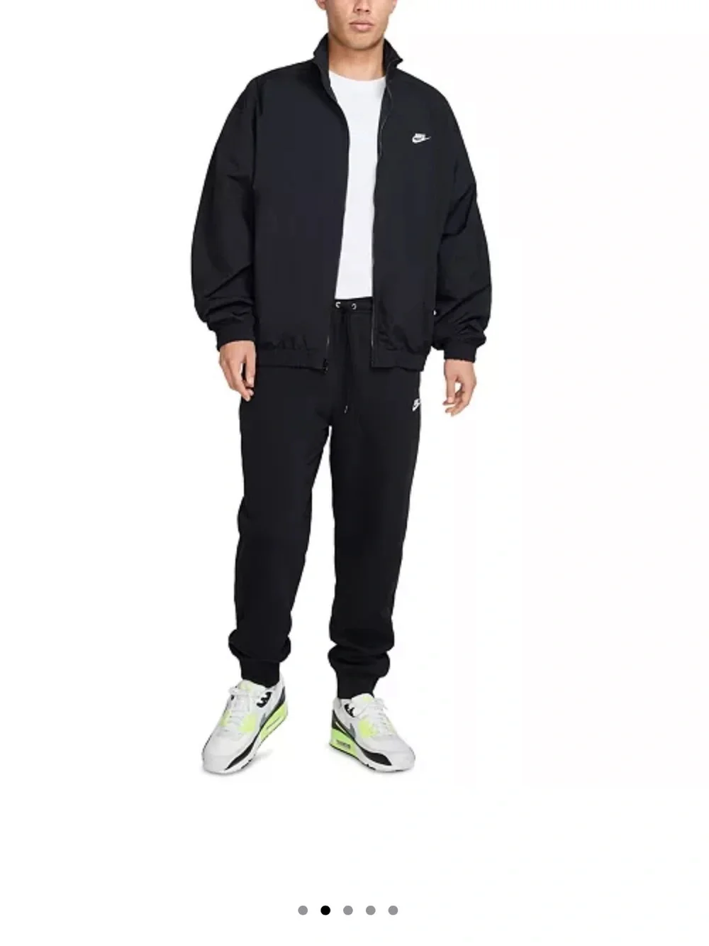 Nike Black Men's Fleece Joggers with Drawcord